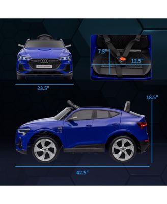 12V Kids Electric Ride On Car, Licensed Audi E-tron with Seat, Remote