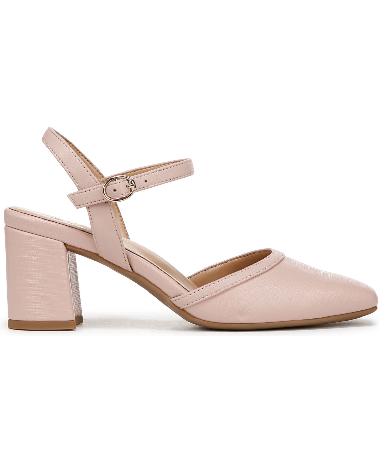 Women's Wave Square Toe Ankle Strap Pumps