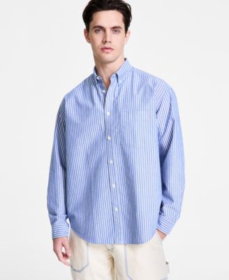 Hugo Boss - Men's Oversized-Fit Stripe Shirt