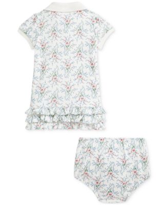 Baby Cotton Ruffled Polo Dress