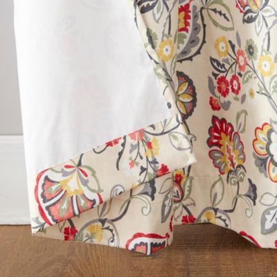 Jorah Botanical Print Thermal Insulated Room Darkening Grommet Curtain Panel