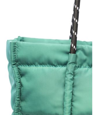 Palm Faux Leather Tote Bag