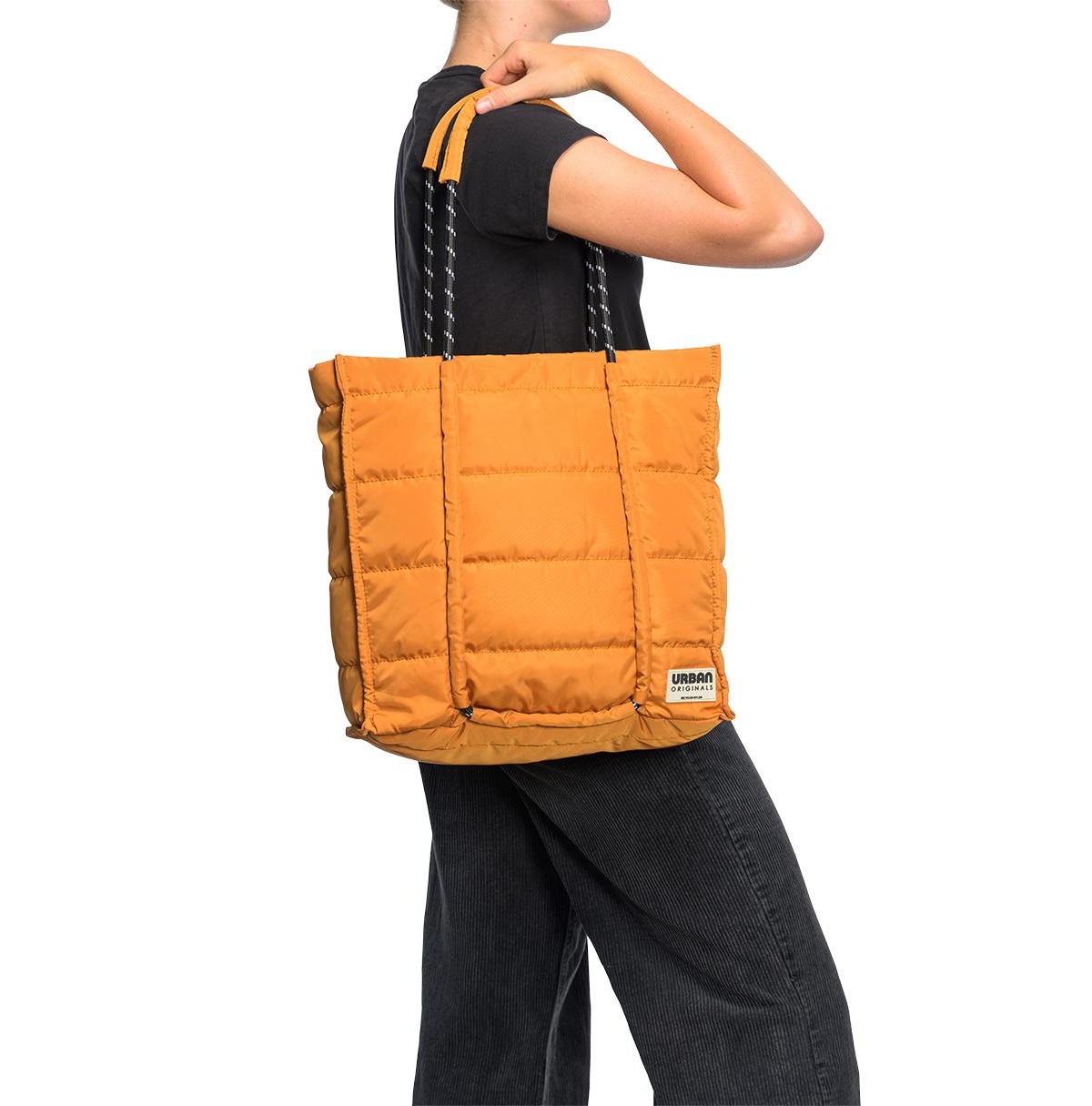 Urban Originals Palm Faux Leather Tote Bag In Tan