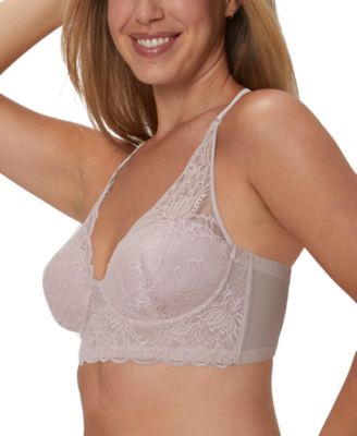 Women's Pure Comfort Lace & Mesh Longline Wireless Bralette DM1188