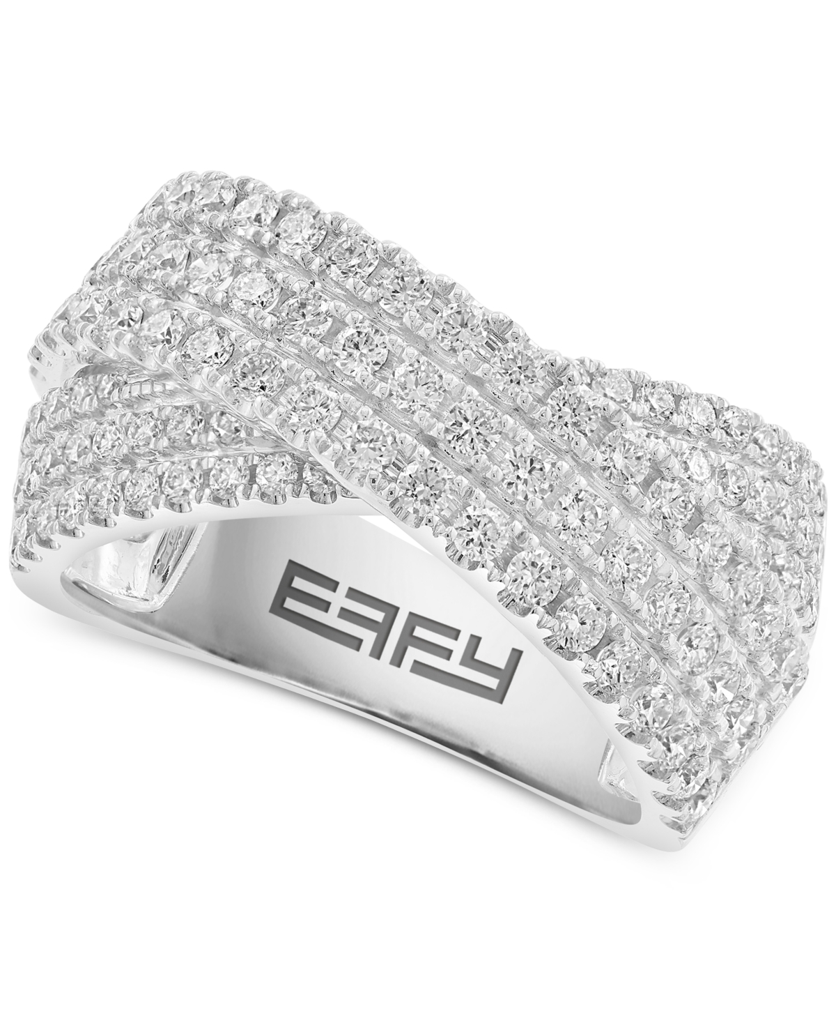EFFY COLLECTION EFFY DIAMOND CROSSOVER RING (1-1/2 CT. T.W.) IN 14K WHITE GOLD 