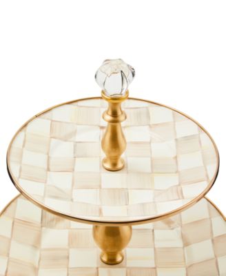 Mackenzie-childs Mackenzie Childs Mocha Check Collection In Mocha