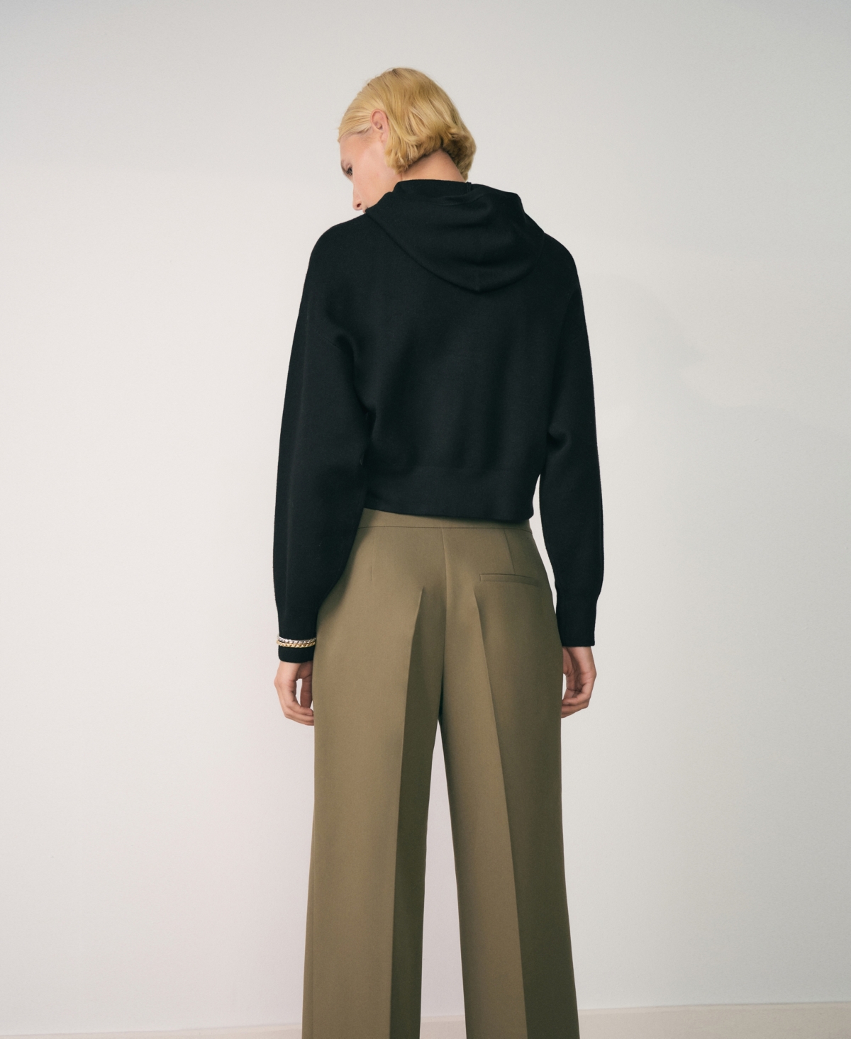 Mango Women's Hooded Knit Sweater
