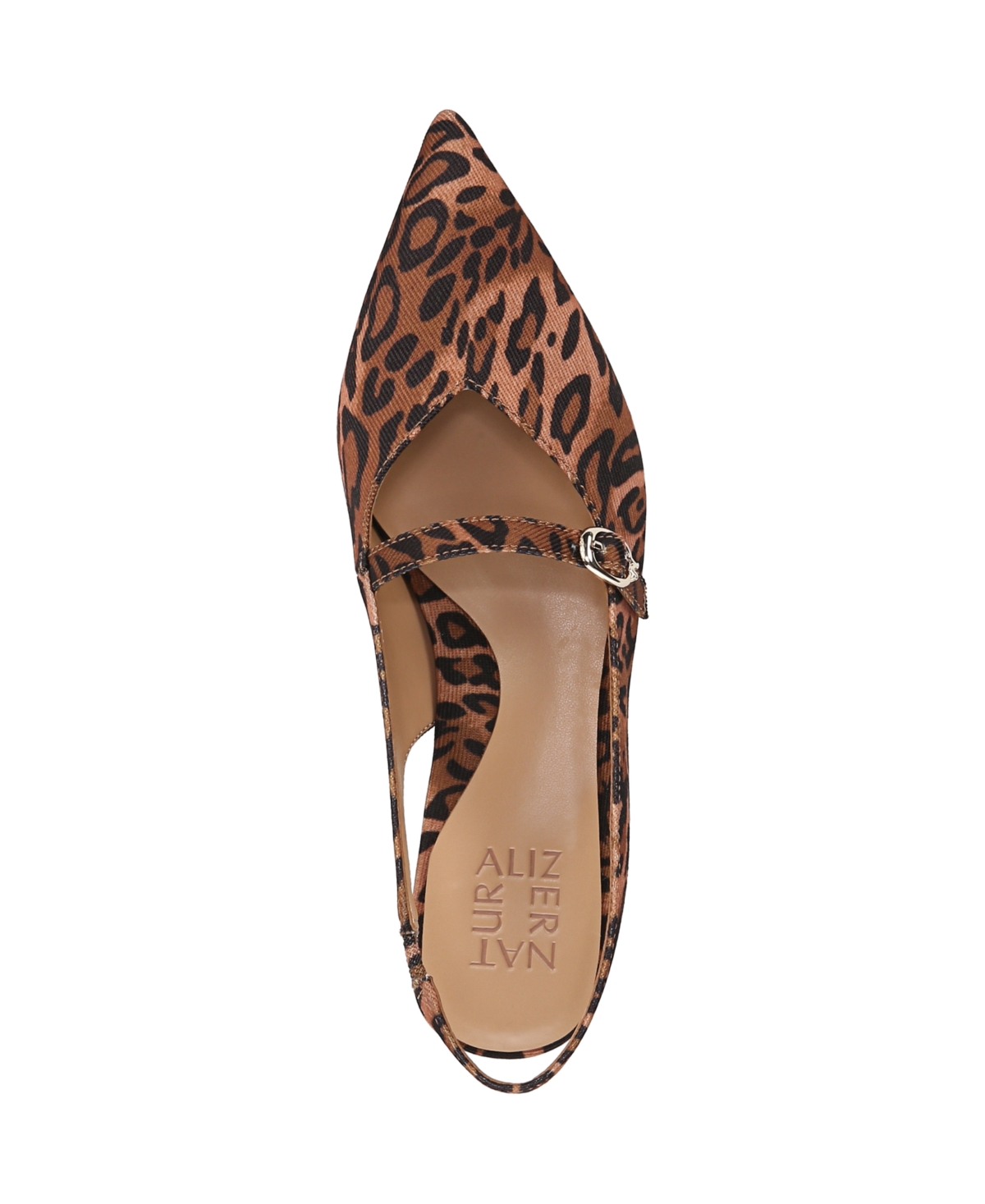 Naturalizer Jayla 2 Genuine Calf Hair Slingback Pump In Cheetah Fabric