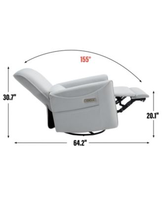 Massage Recliner - 360° Swivel & Heat Rocking Chair