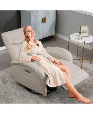 270° Power Swivel Recliner - Electric Glider with USB Ports