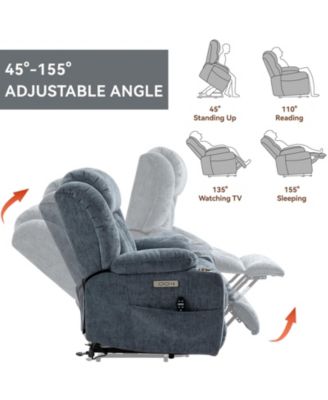 Chenille Power Lift Recliner Chair