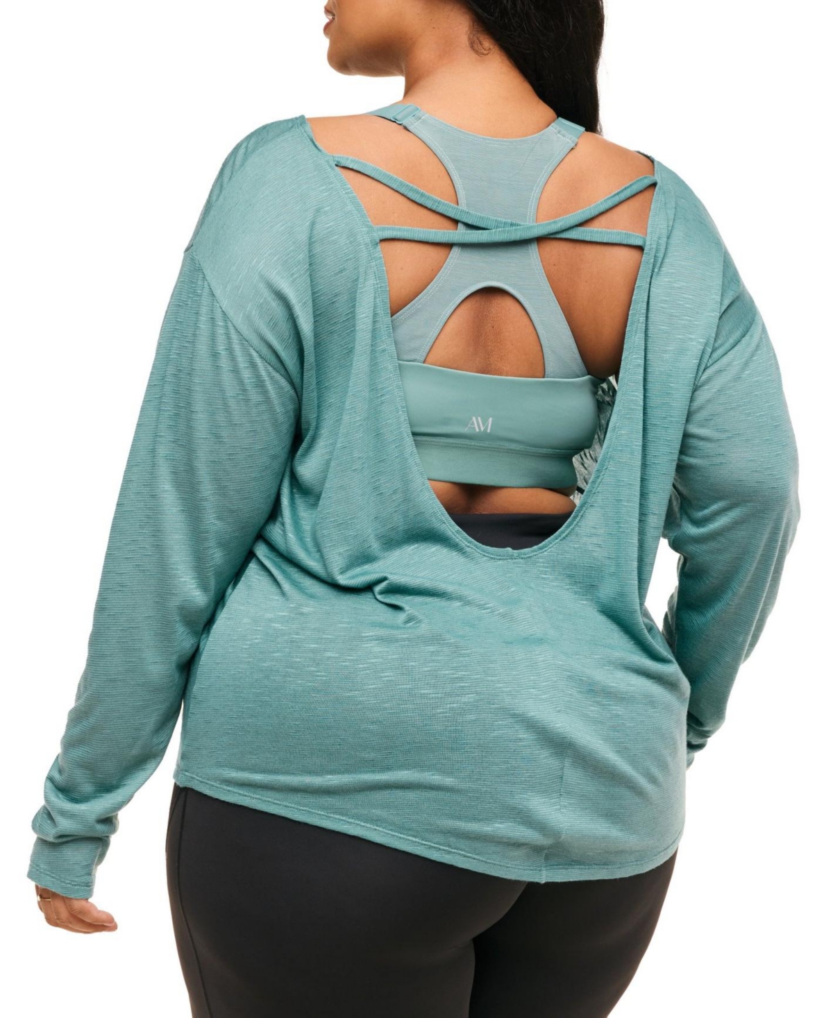 Adore Me Plus Size Mallory Long Sleeve Active Top