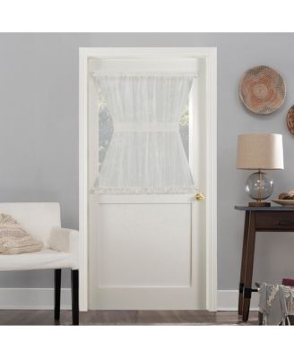 Sheer Voile Rod Pocket Door Curtain Panel