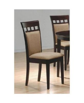 Set of 2- Contemporary Dining Chairs in Cappuccino Finish