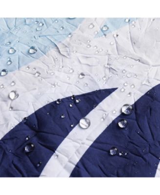 Leaf Medallion Textured Fabric Shower Curtain, 72"X72"