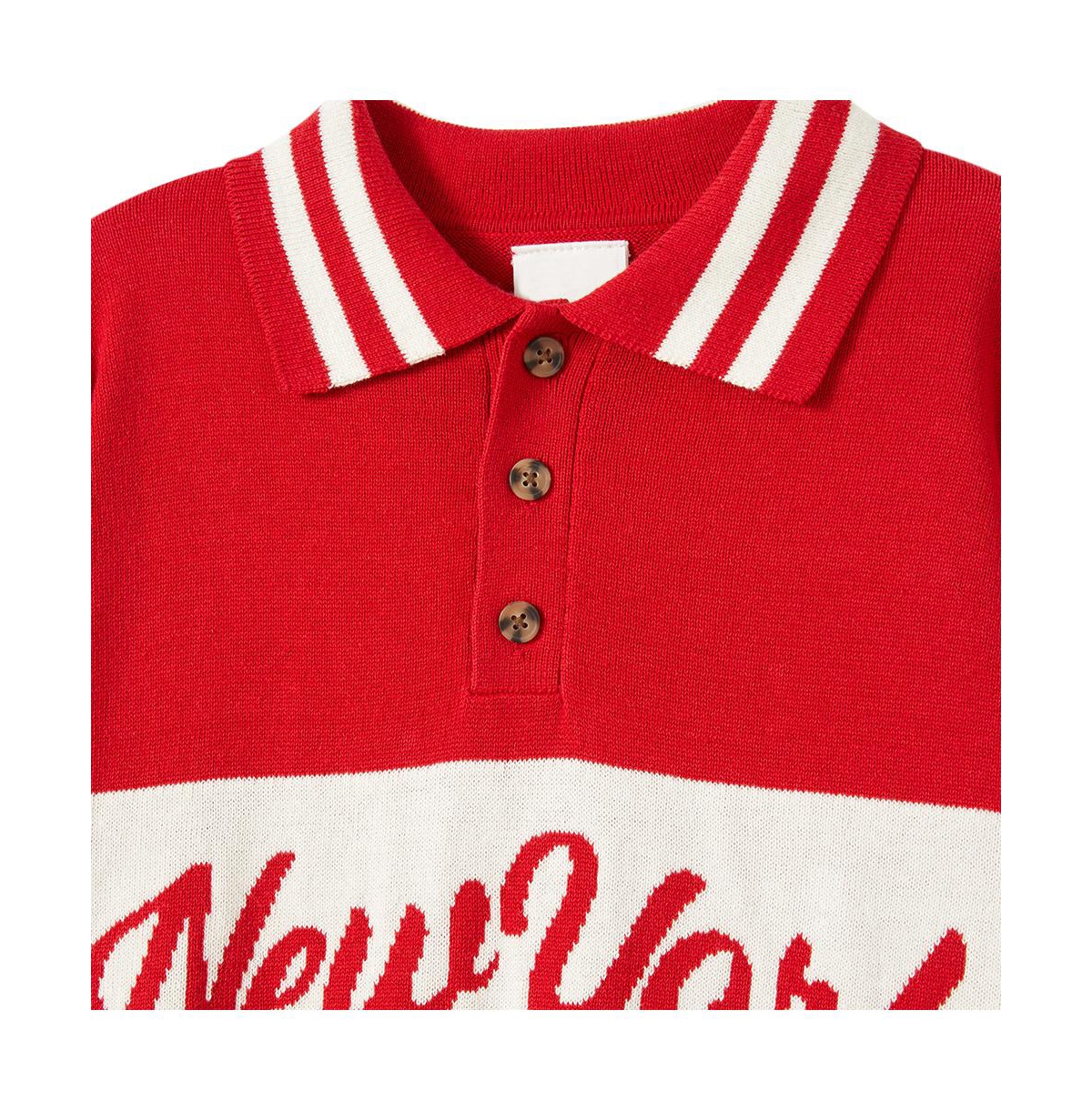 Cotton On Boys Little/Big Blair Rugby Pullover Knit -new york