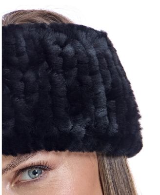Knitted Shearling Headband
