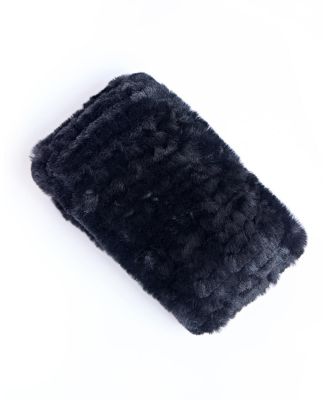 Knitted Shearling Headband
