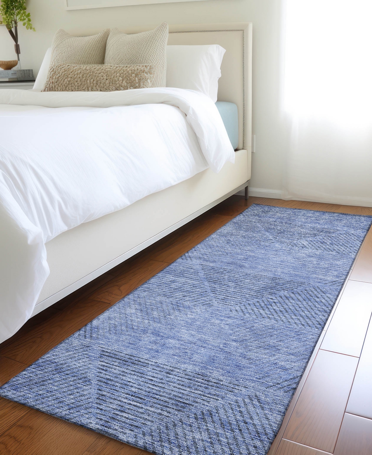 Addison Chantille Acn777 2'3''x7'6'' Runner Area Rug In Blue