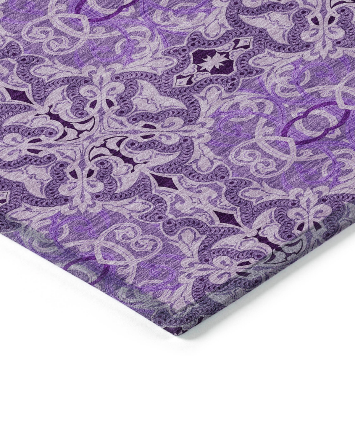 Addison Chantille Acn783 2'3''x7'6'' Runner Area Rug In Purple