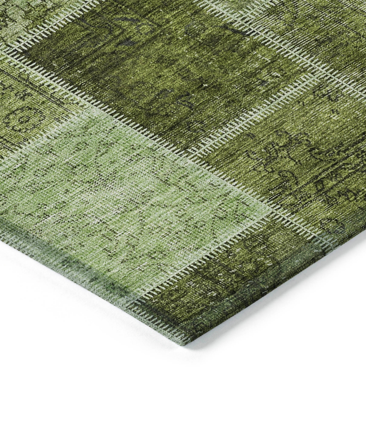 Addison Chantille Acn772 5'x7'6'' Area Rug In Olive
