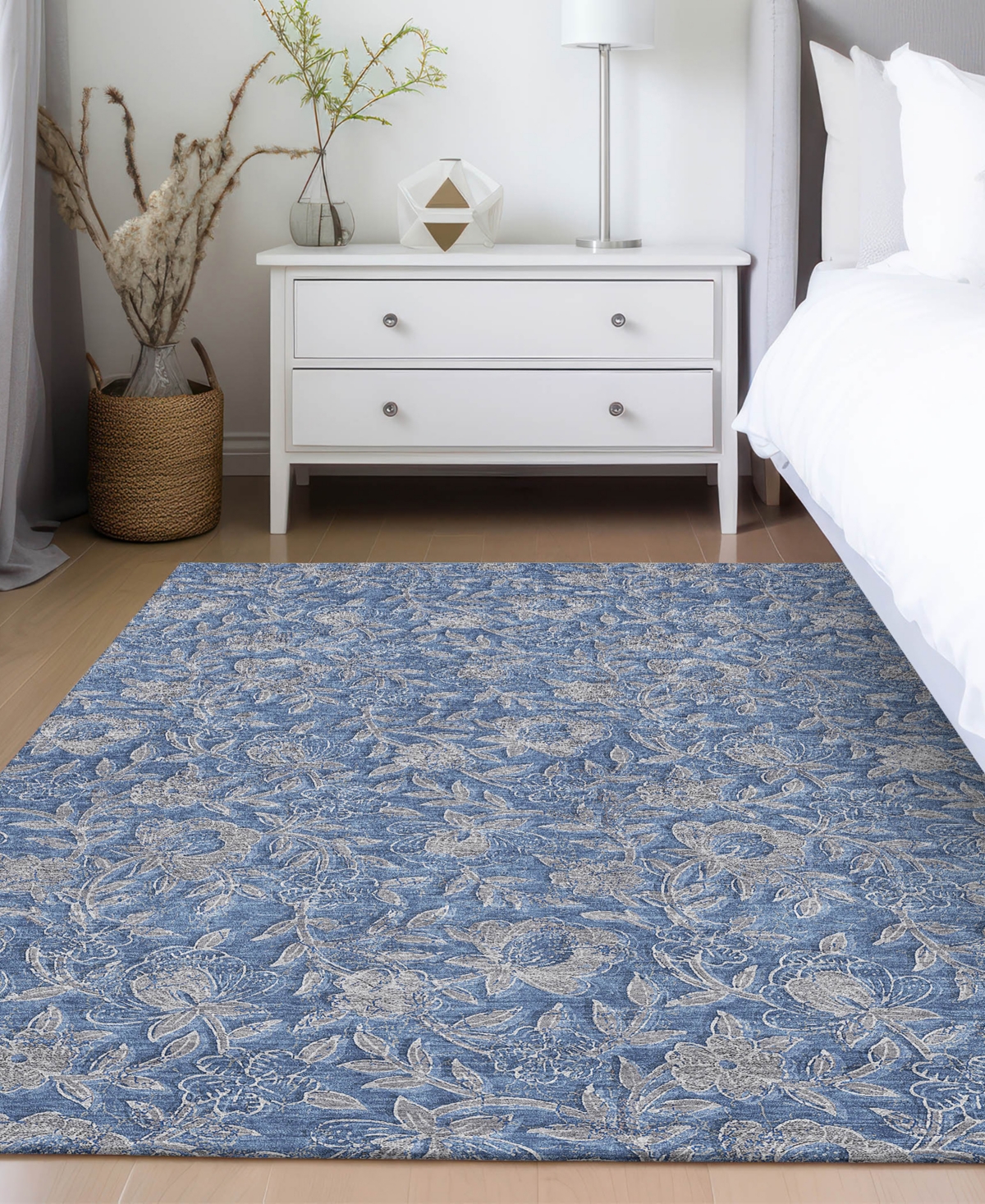 Addison Chantille Acn771 5'x7'6'' Area Rug In Denim