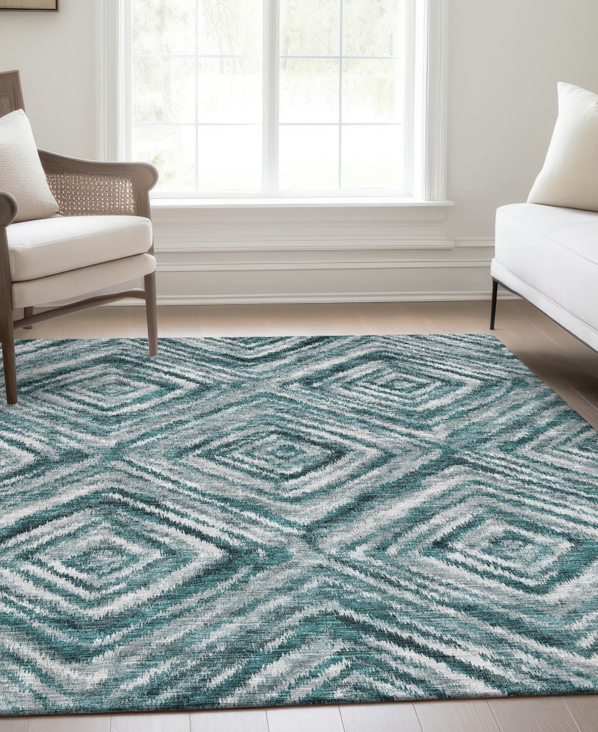 Addison Chantille Acn781 8'x10' Area Rug In Teal