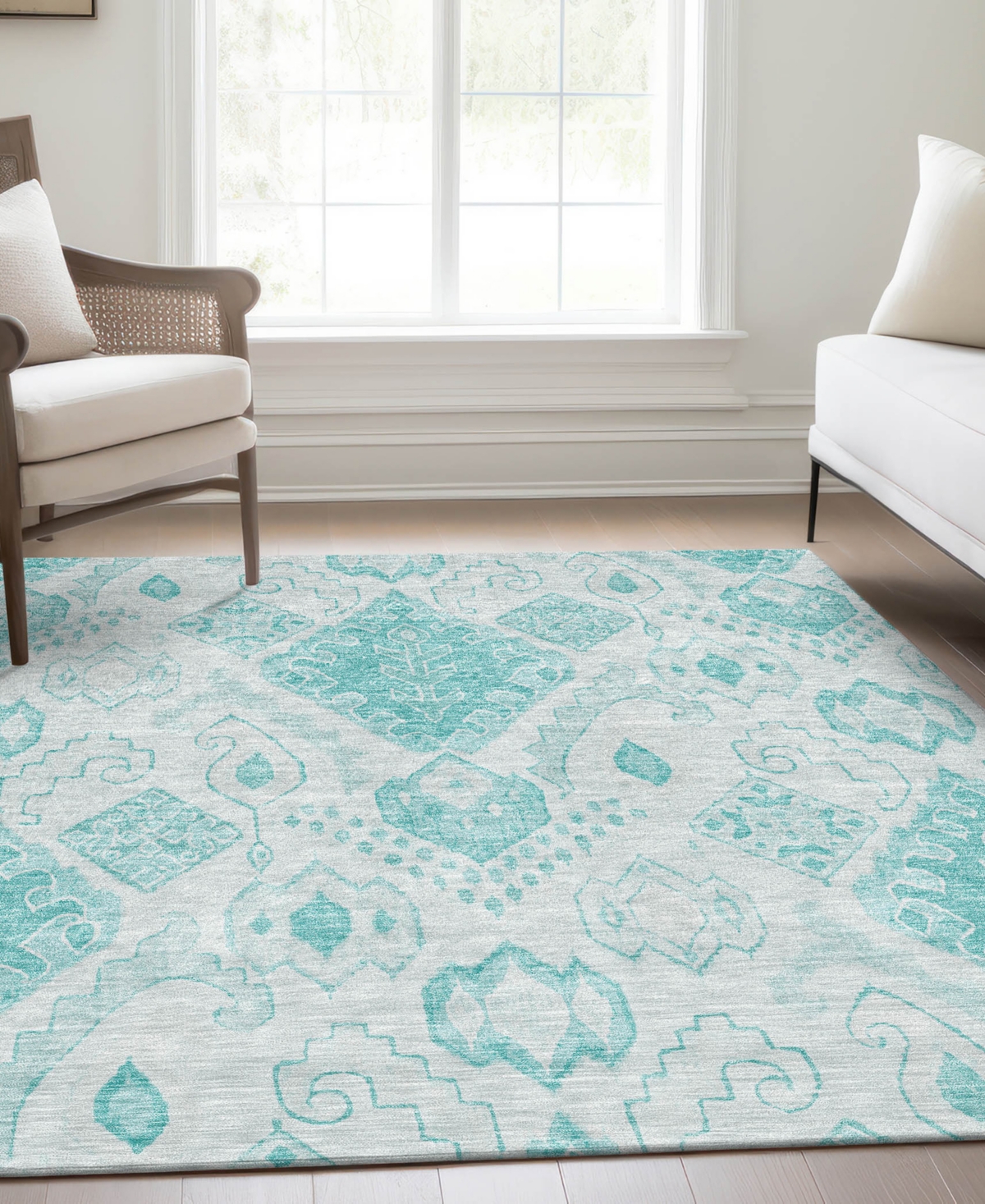 Addison Chantille Acn776 9'x12' Area Rug In Teal