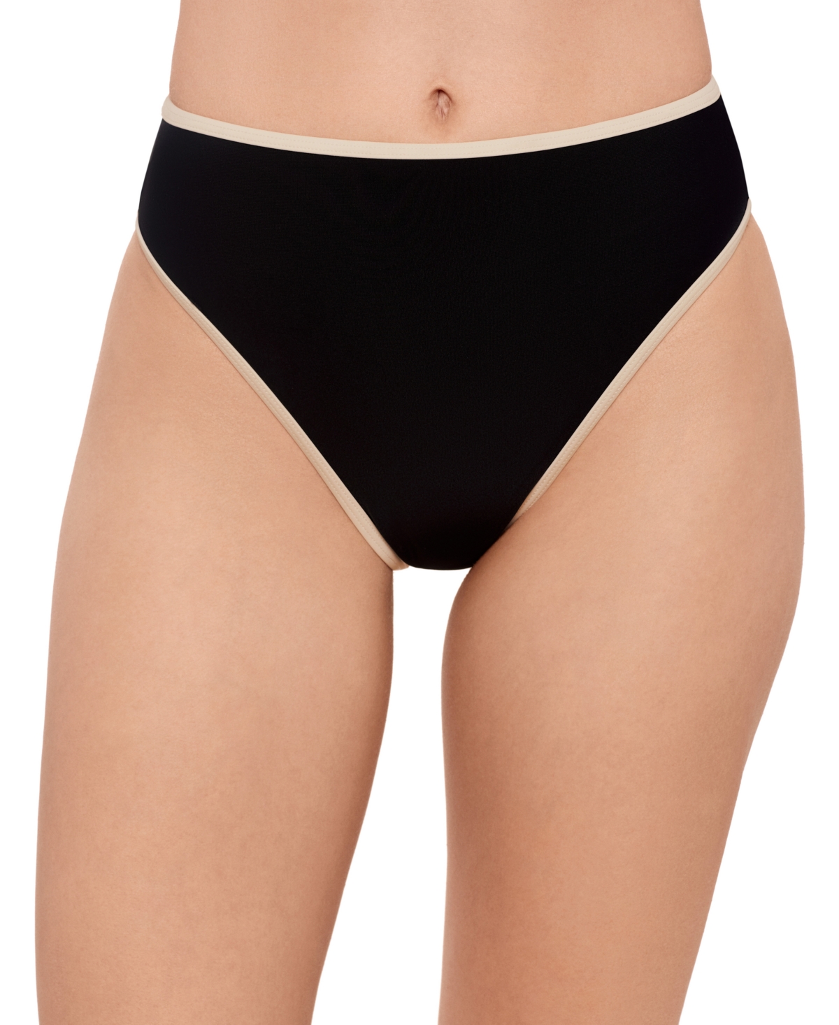 Juniors' High-Waist Bikini Bottoms, Exclusively at Macy's - Sage Green