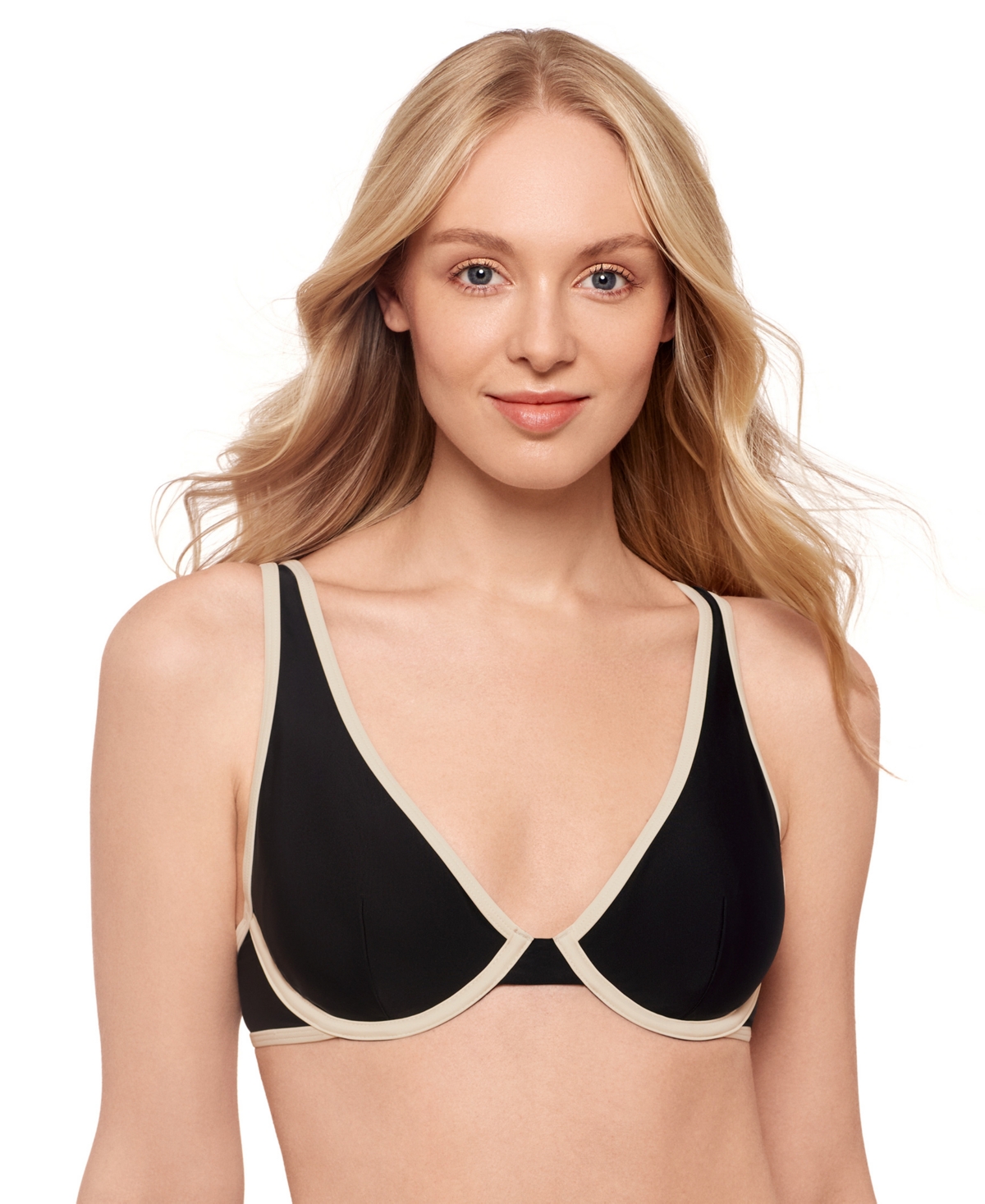 Juniors' Plunge Underwire Bikini Top, Exclusively at Macy's - Sage Green