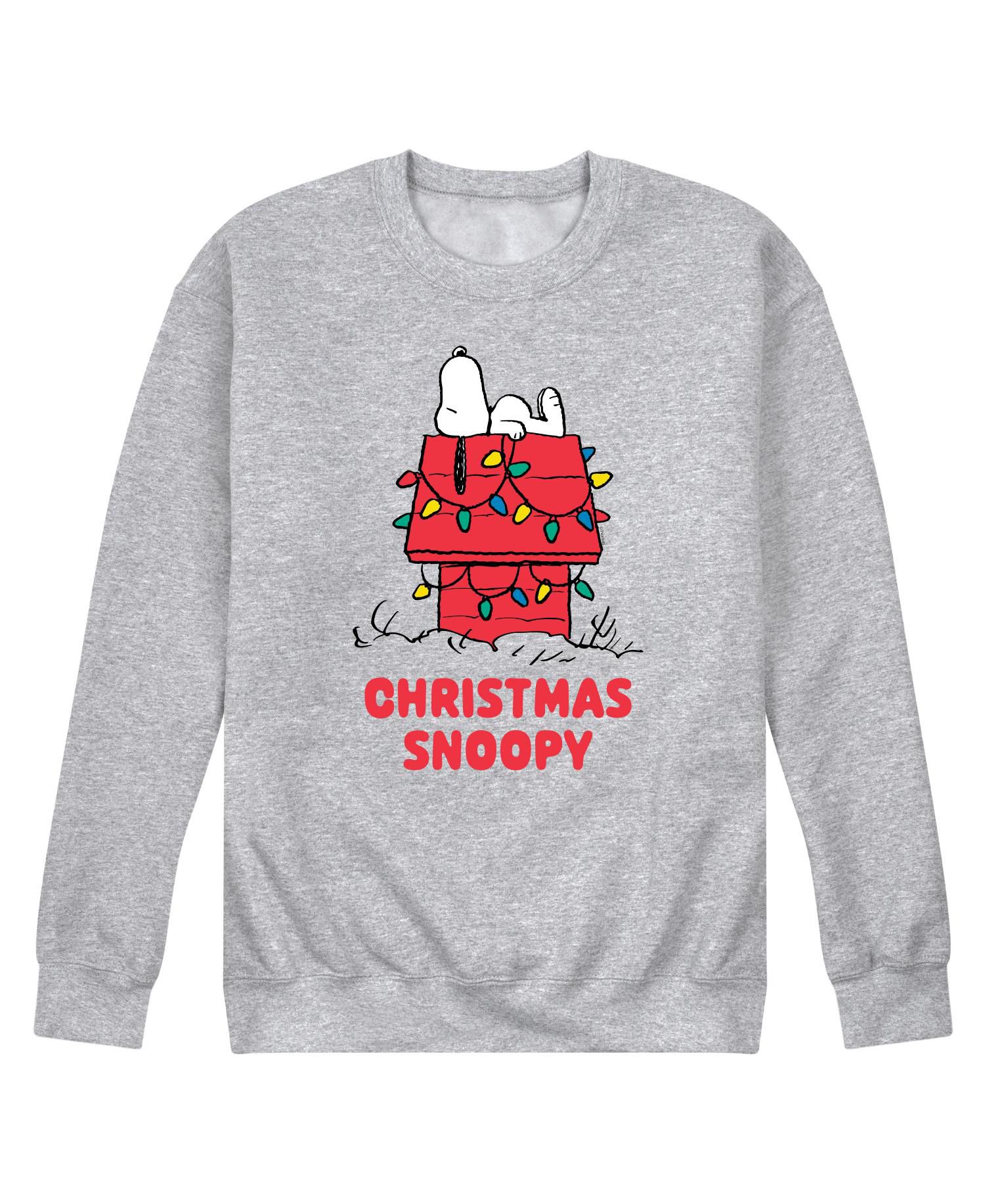 Men's Peanuts Christmas Snoopy Long Sleeve Fleece