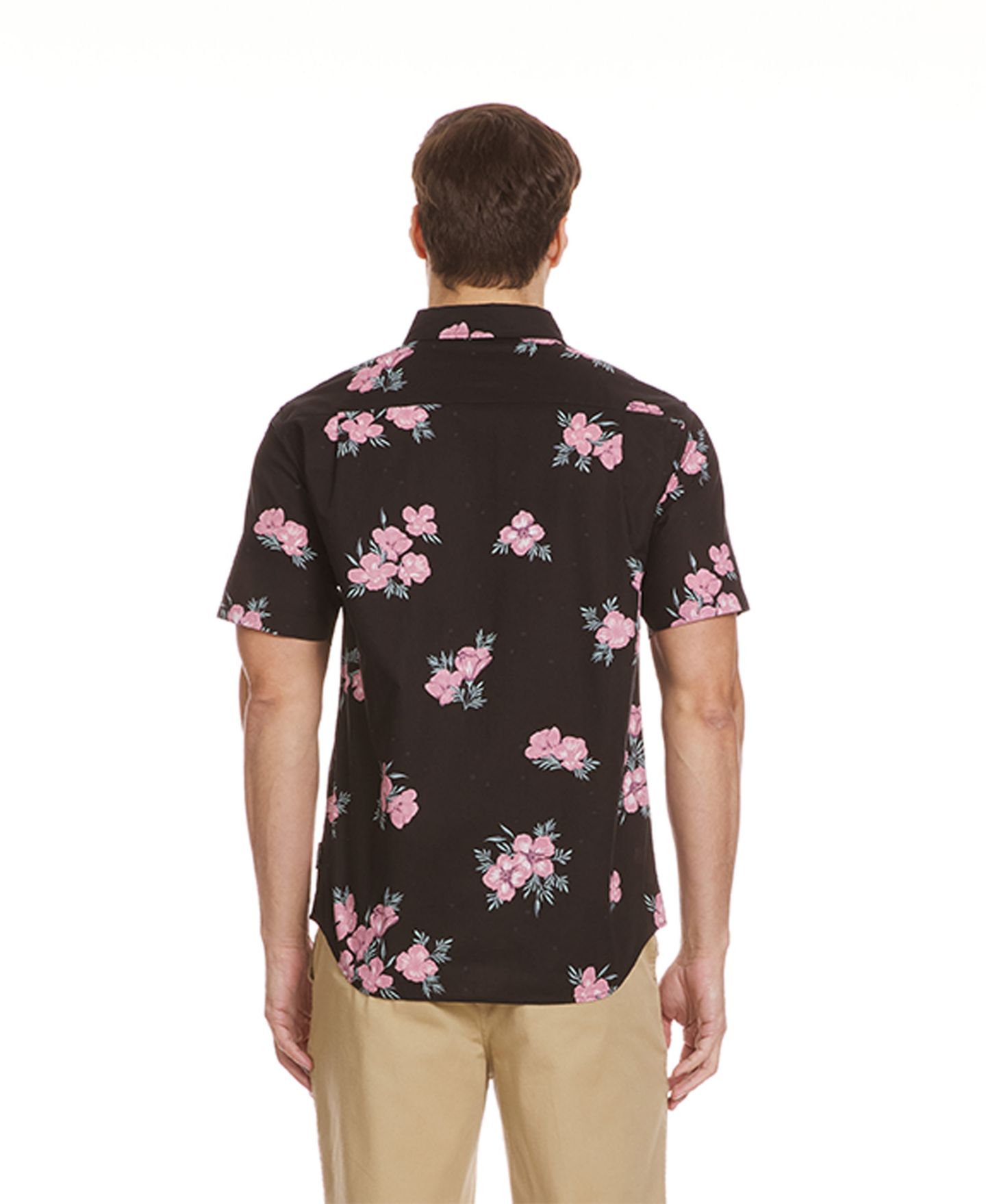 Мужская рубашка Quiksilver Habitats Classic Woven, цвет: Чёрный — фото 3