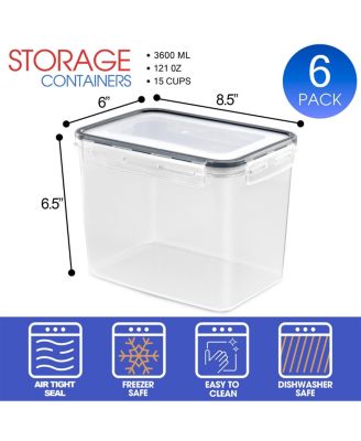 8 Pack (121oz/15cups) Airtight Food Storage Containers with Lids