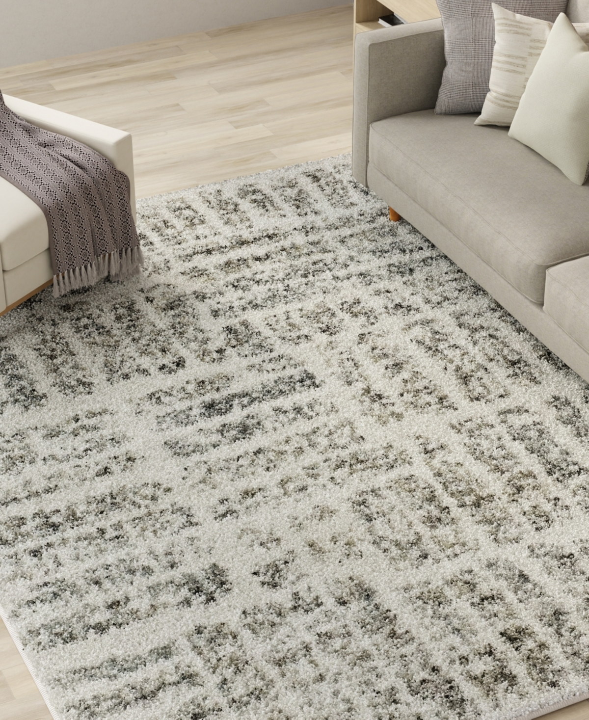 Orian Rugs Lana Trail Stones 9'x13' Area Rug - Sand