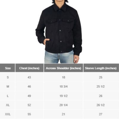 Men's Blake Suede Bomber Jacket – Lightweight Slim Fit Casual Softshell Coat with 5 Pockets