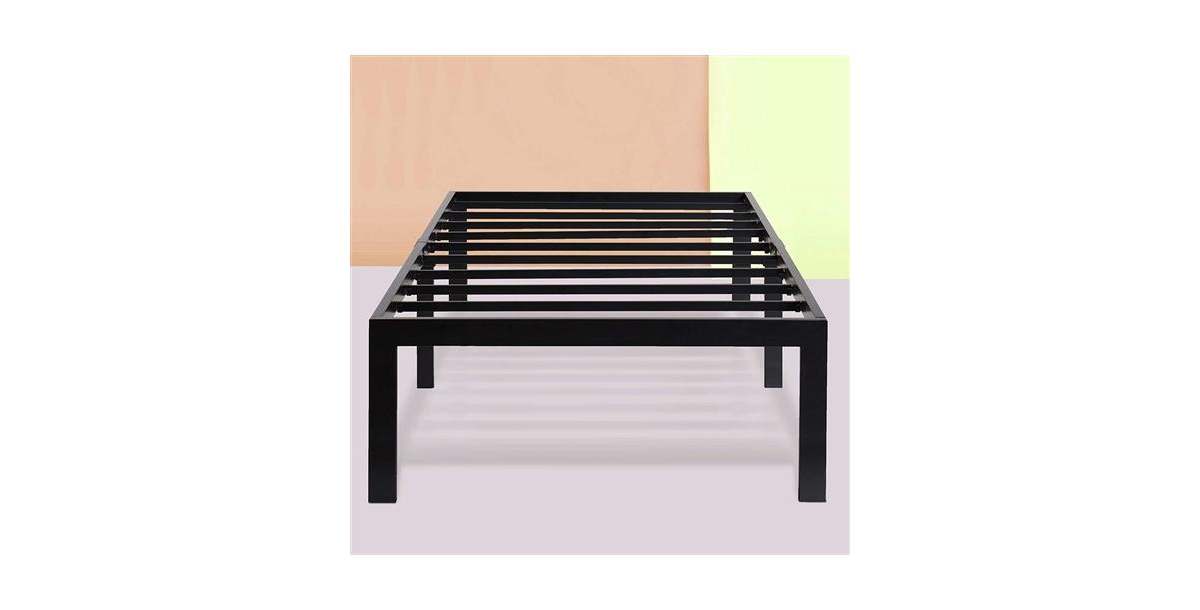 Slickblue Heavy Duty Metal Platform Bed Frame - 18-Inch High for Superior Support