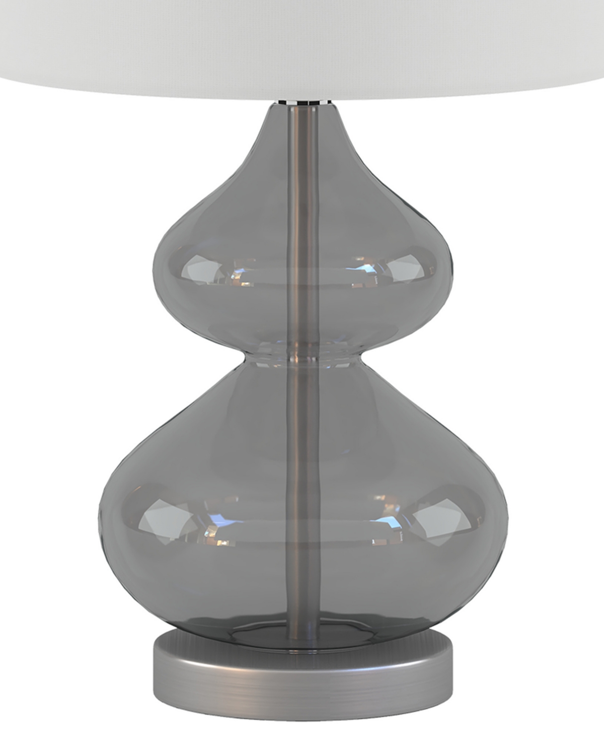 510 Design Ellipse Curved Glass Table Lamp, Set Of 2 In Gray