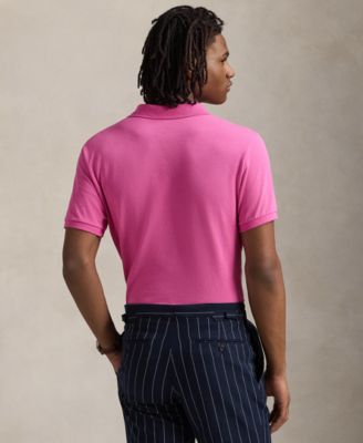 Men's Cotton Custom Slim Fit Mesh Polo Shirt