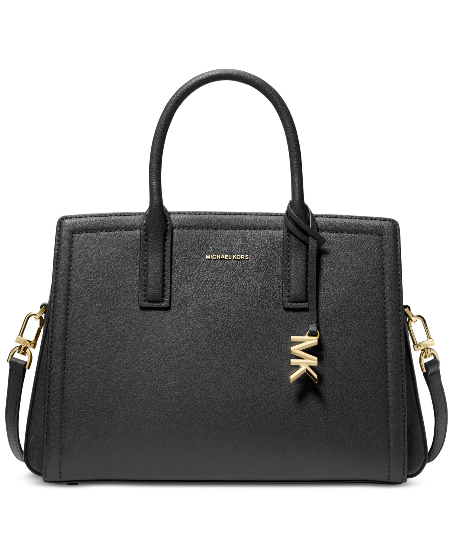 Michael Kors Laila Medium Leather Satchel Handbag