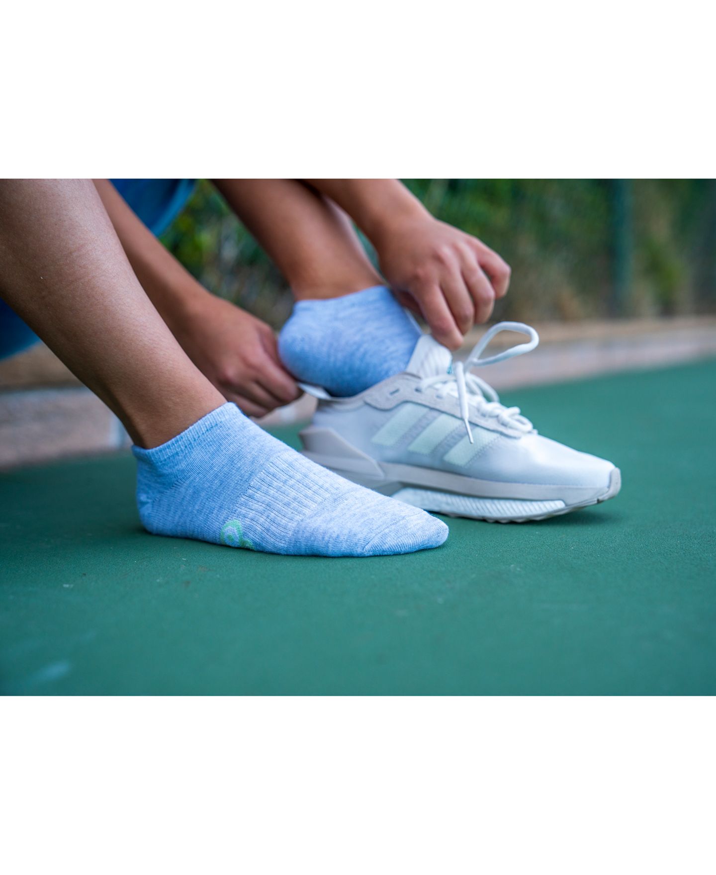 Носки Training, невидимые под одеждой — adidas, цвет: Белый / Прозрачный серый — фото 9