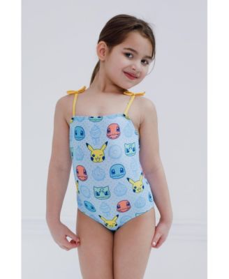 Girls UPF 50+ One Piece Bathing Suit to