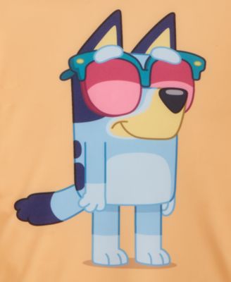 Toddler Boys Bluey Rash Guard & Swim Trunks Two-Piece Swimsuit