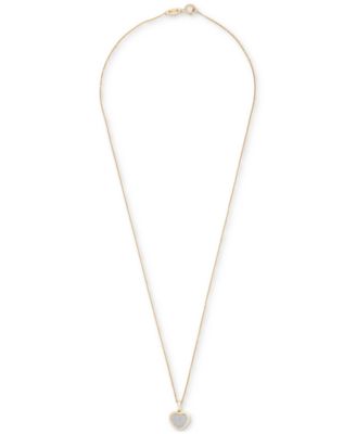 2-Pc. Set Diamond Heart Pendant Necklace & Earrings (1/3 ct. t.w.) in 14k Gold-Plated Sterling Silver, Exclusively at Macy's