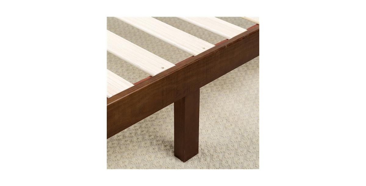 Slickblue size Solid Wood Platform Bed Frame with Headboard