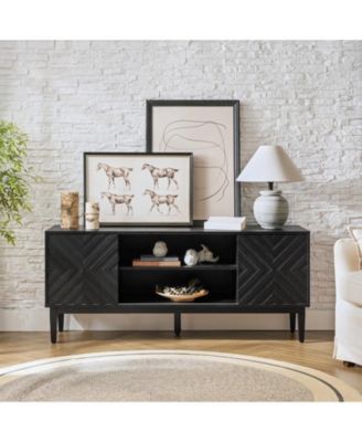 Edita Modern TV Stand for TVs up to 65" with Adjustable Shelves