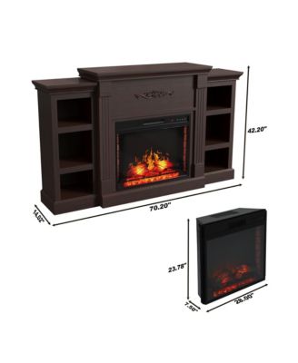 TV Stand Fits TVs up to 75 inches with Electric Fireplace