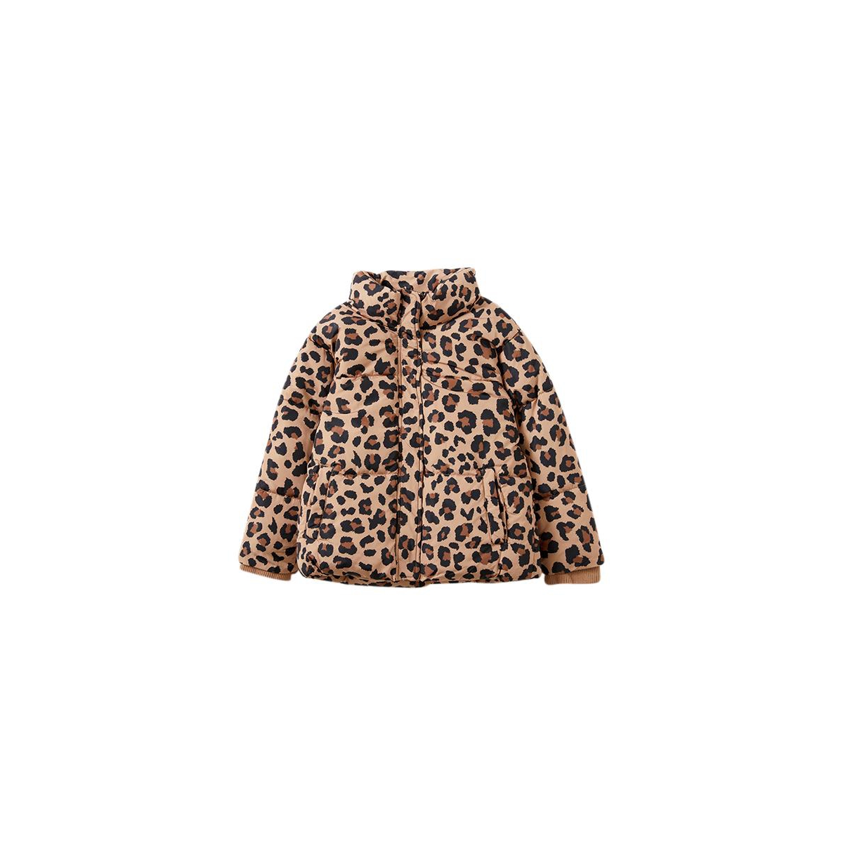 Cotton On Girls Little/Big Joy Puffer Jacket -leopard