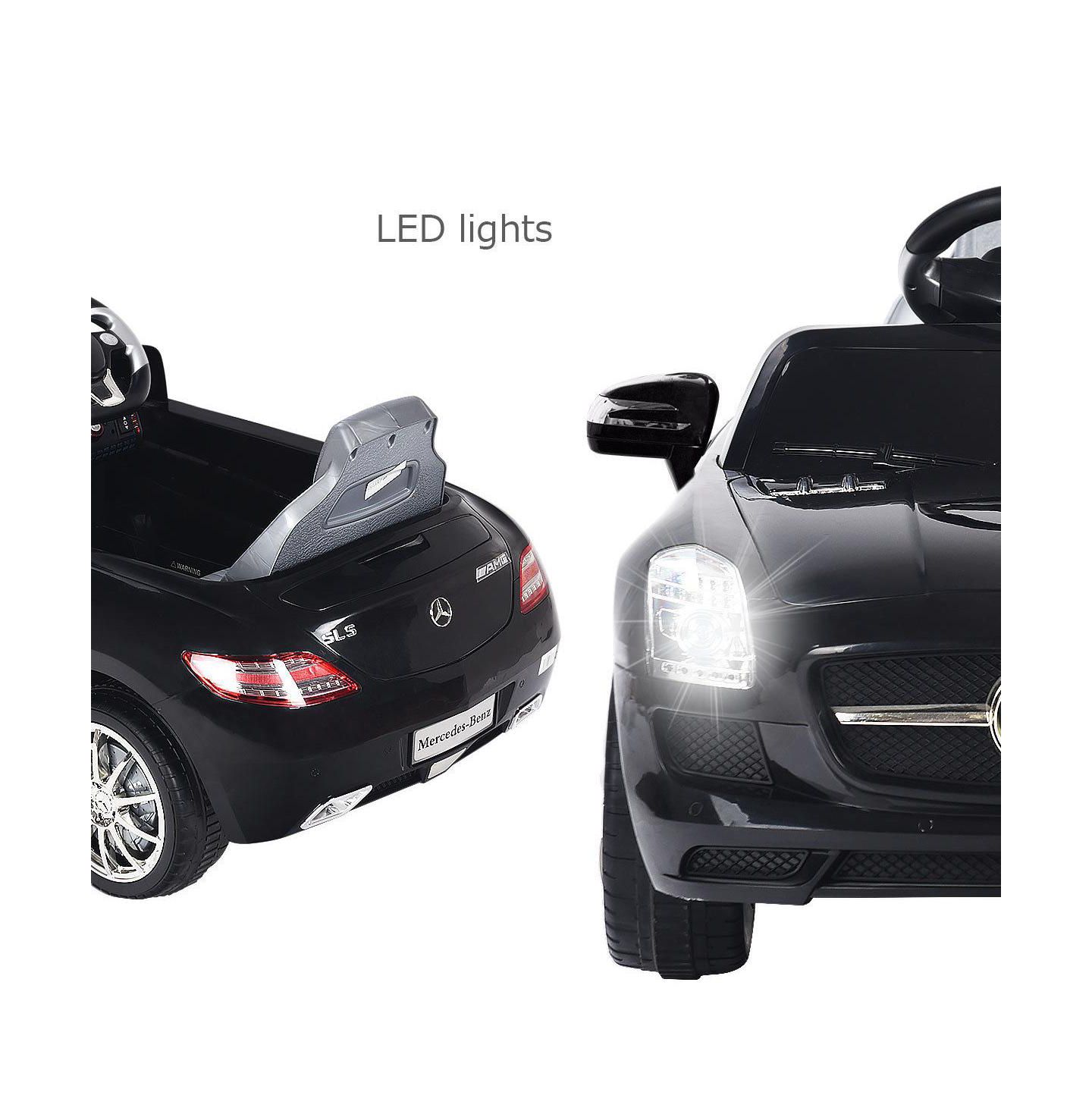 Детская игрушка Costway Mercedes Benz SLS R/C MP3 kids Ride On Car Electric Battery Toy, цвет: Чёрный — фото 4