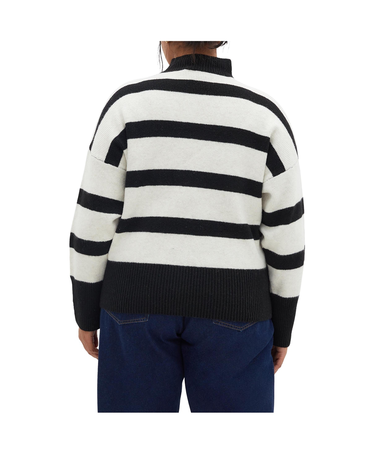 City Chic Plus Size HampsteadSweater - Wide stripe