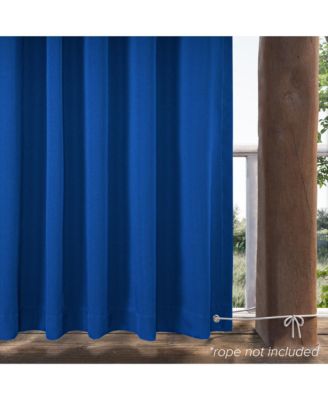 Outdoor Cabana Solid UV Protected Privacy Tab Top Curtain Panel